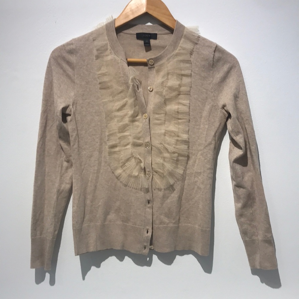 J. Crew Ruffle Cardigan